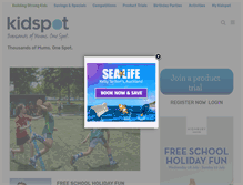 Tablet Screenshot of kidspot.co.nz
